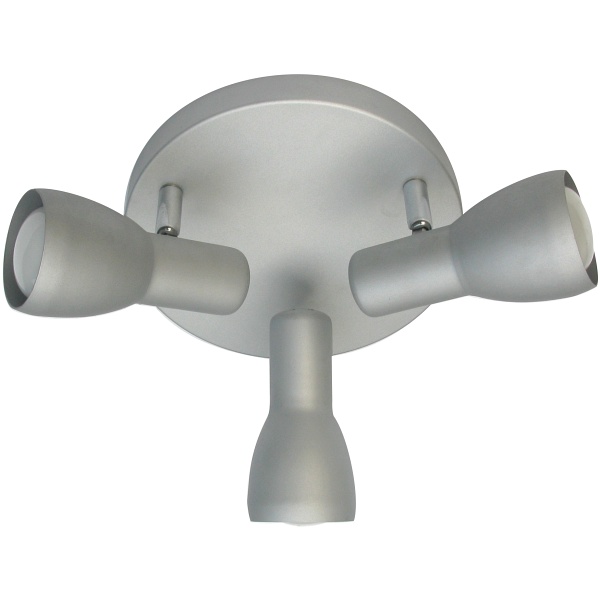 Picardo Lampa Sufitowa Plafon 3X40W E14 Szaro Srebrny Candellux