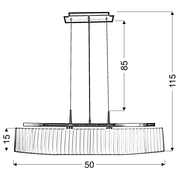Berg Lampa Wisząca 2X40W E14 Patyna Abażur Biały Candellux