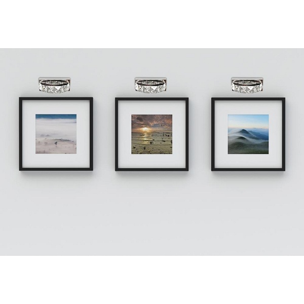 Shipi Lampa Kinkiet 1X3W Led Kryształki Stal Nierdzewna Candellux