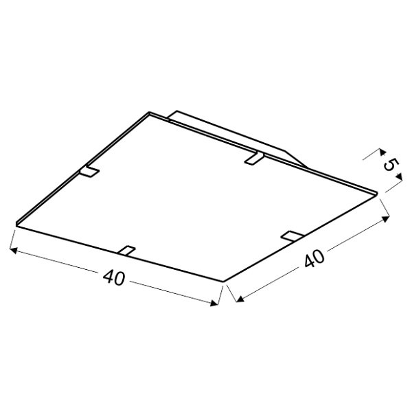 Ambiente Lampa Sufitowa Plafon 40X40 16W Led Multi Kolor 6500K Candellux
