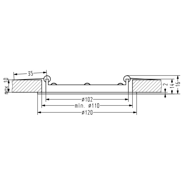 Sp-01 Wh 3W Led 230Voczko Sufitowe Lampa Sufitowa Panel Led Stała Okrągła Śr. 120 Candellux