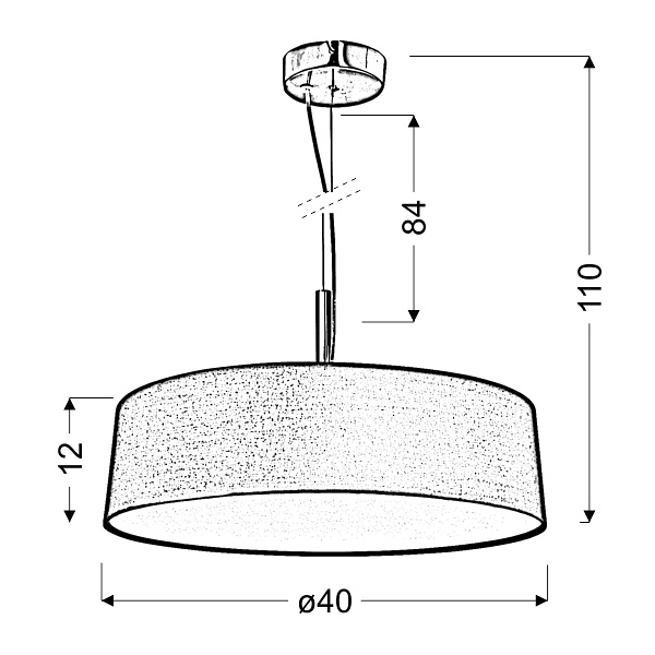 Blum Lampa Wisząca 3X60W E27 Czarny Candellux