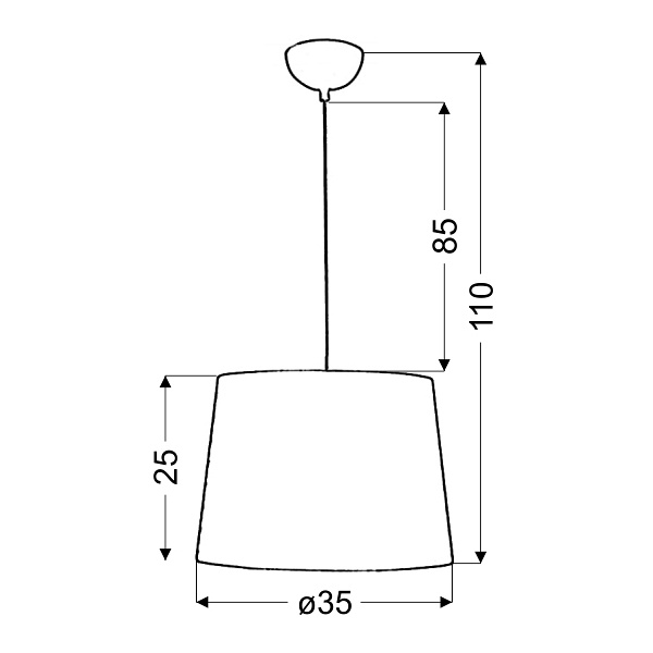 Orlando Lampa Wisząca 35 Kratka 1X60W E27 Biały Candellux