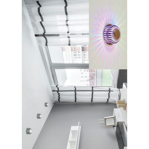 Sa-09 Al 3W Led Rgb 230V Oczko Sufitowe Lampa Sufitowa Aluminiowa Candellux