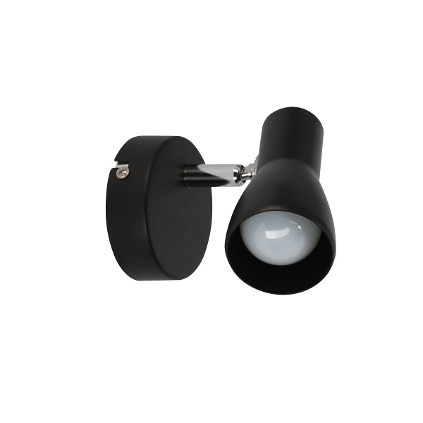 Picardo Lampa Kinkiet 1X40W E14 Czarny Matowy Candellux