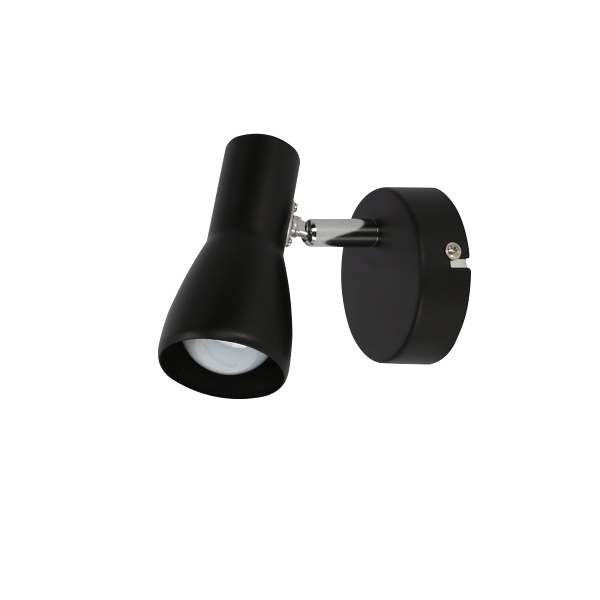 Picardo Lampa Kinkiet 1X40W E14 Czarny Matowy Candellux