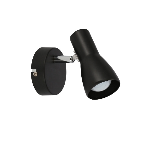 Picardo Lampa Kinkiet 1X40W E14 Czarny Matowy Candellux