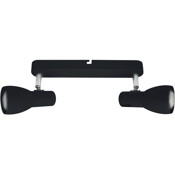 Picardo Lampa Sufitowa Listwa 2X40W E14 Czarny Matowy Candellux