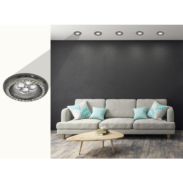 Soc-03 Bk Gu10 50W 230V Opr.strop.stała Okrągła Odlew Candellux