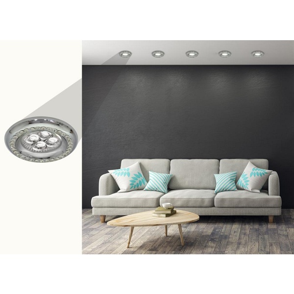 Soc-03 Ch Gu10 50W 230V Opr.strop.stała Okrągła Odlew Candellux