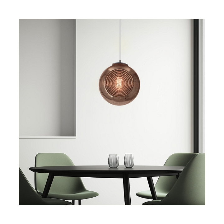 Lampa wisząca Club 28 patynowa 1x60w - Candellux