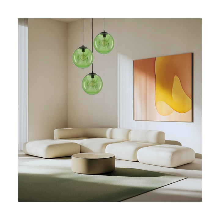 Lampa wisząca Club 28 zielona 1x60w - Candellux