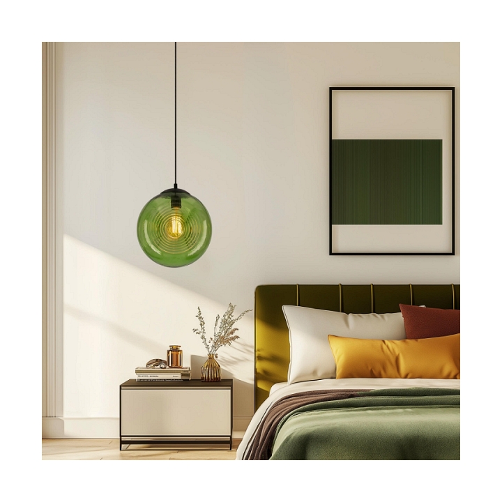 Lampa wisząca Club 28 zielona 1x60w - Candellux