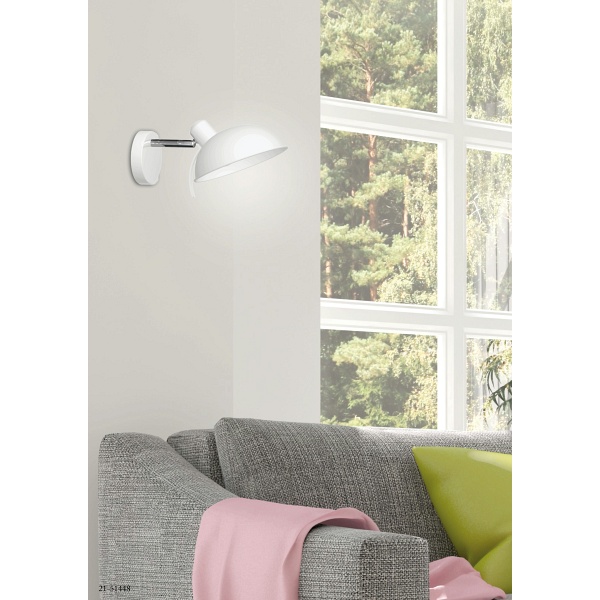 Durio Lampa Kinkiet 1X40W E14 Biały Candellux