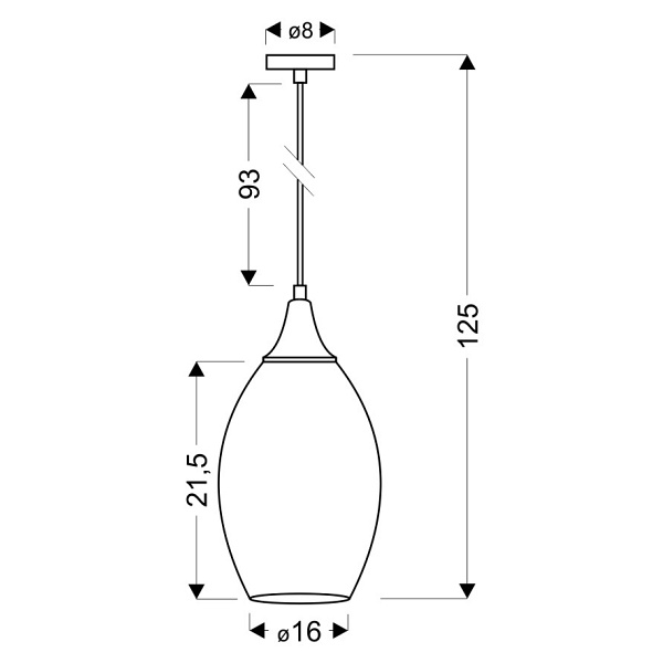 Celia Lampa Wisząca 16 1X60W E27 Srebrny Candellux