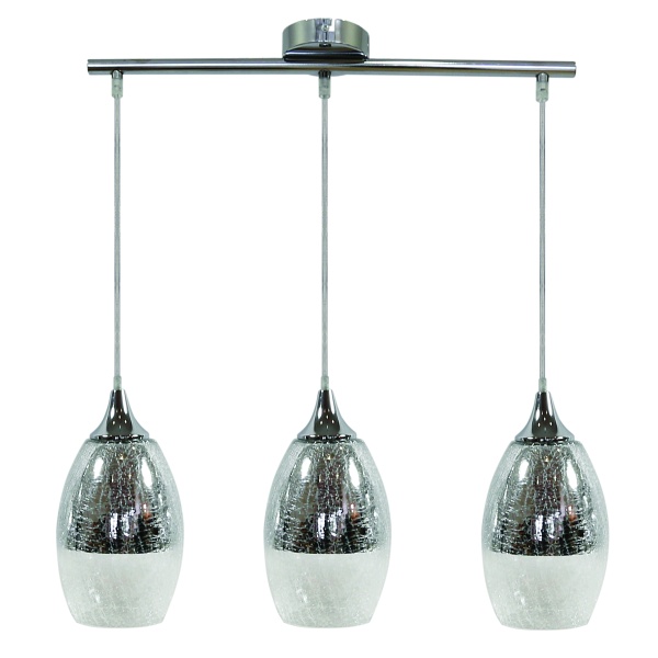Celia Lampa Wisząca 3X60W E27 Srebrny Candellux
