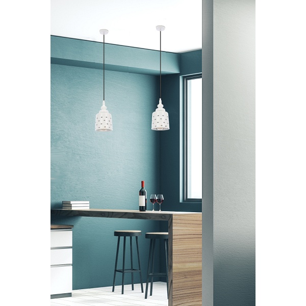 Hamp Lampa Wisząca 15/26 1X60W E27 Biały Candellux