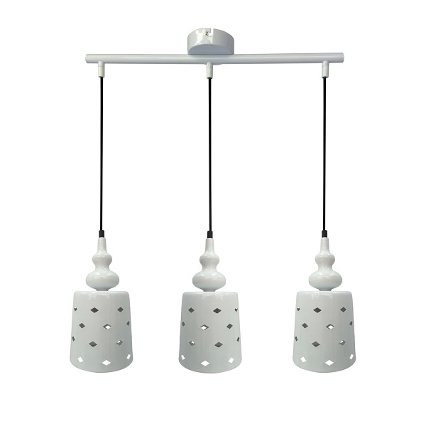 Hamp Lampa Wisząca 3X60W E27 Biały Candellux