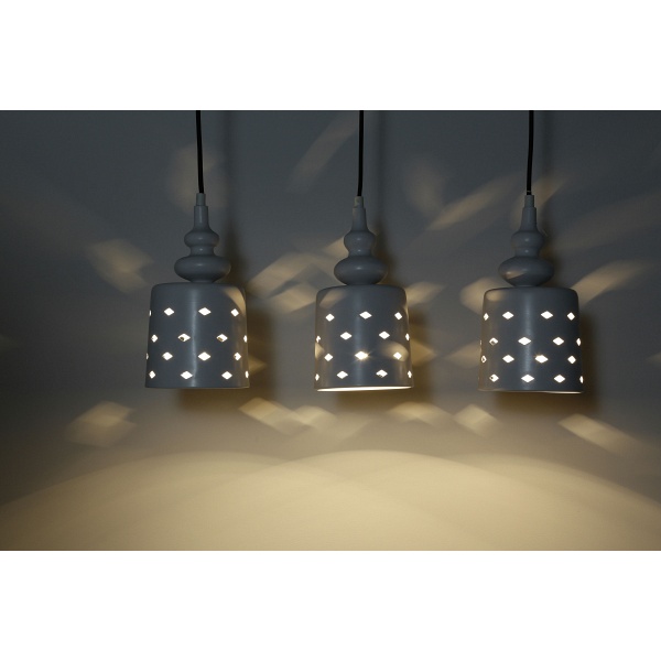 Hamp Lampa Wisząca 3X60W E27 Biały Candellux