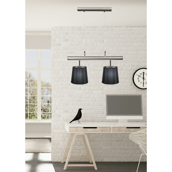 Milonga Lampa Wisząca 2X60W E27 Satyna Candellux