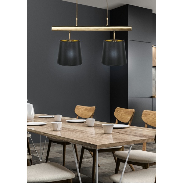 Milonga Lampa Wisząca 2X60W E27 Patyna Candellux