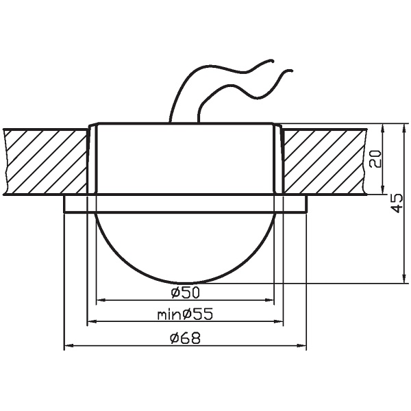 Oprawa Meblowa Ms-02 Sg G4 Satyna Złoty Candellux