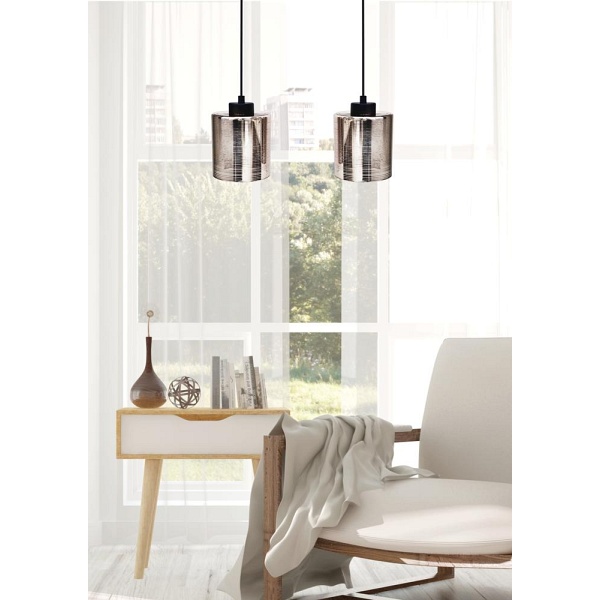 Cox Lampa Wisząca 2X60W E27 Chrom Candellux