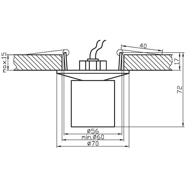 Sk-07 G4 Ch Chrom Opr. Strop. Stała Kryształ 20W G4 Candellux