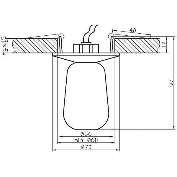Sk-10 A Ch/Wh G4 Chrom Opr. Strop. Stała Kryształ 20W G4 Candellux