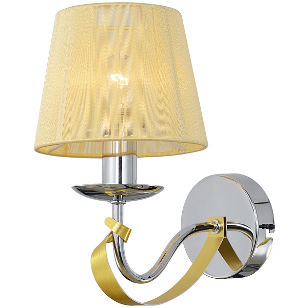 Diva Lampa Kinkiet 1X40W E14 Chrom/Złoty Candellux
