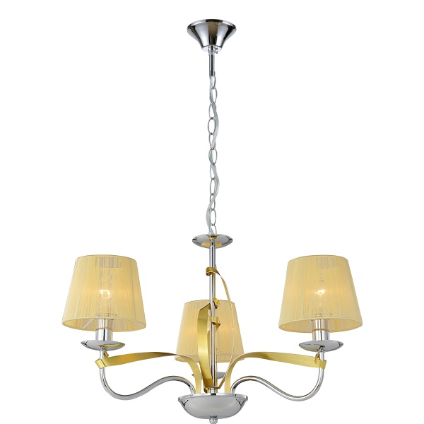 Diva Lampa Wisząca 3X40W E14 Chrom/Złoty Candellux
