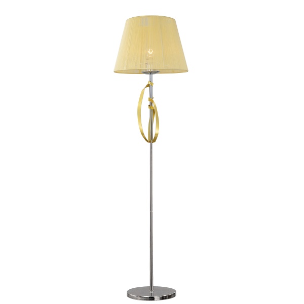 Diva Lampa Podłogowa 1X60W E27 Chrom/Złoty Candellux