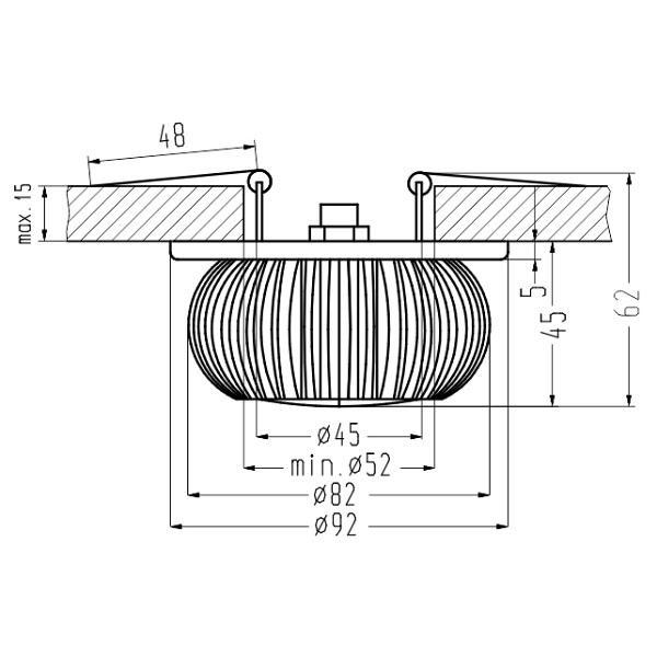 Oprawa Stropowa Sa-09 Al 3W Led Biały 230V Aluminiowa Candellux