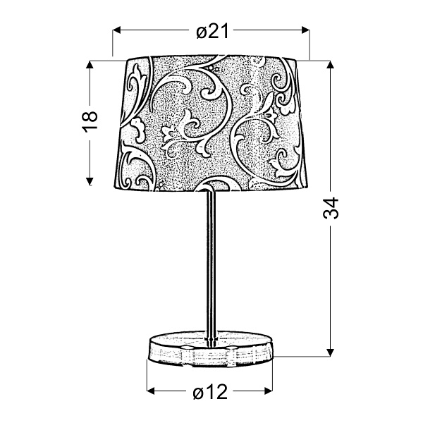 Arosa Lampa 1X40W E14 Beżowy Candellux
