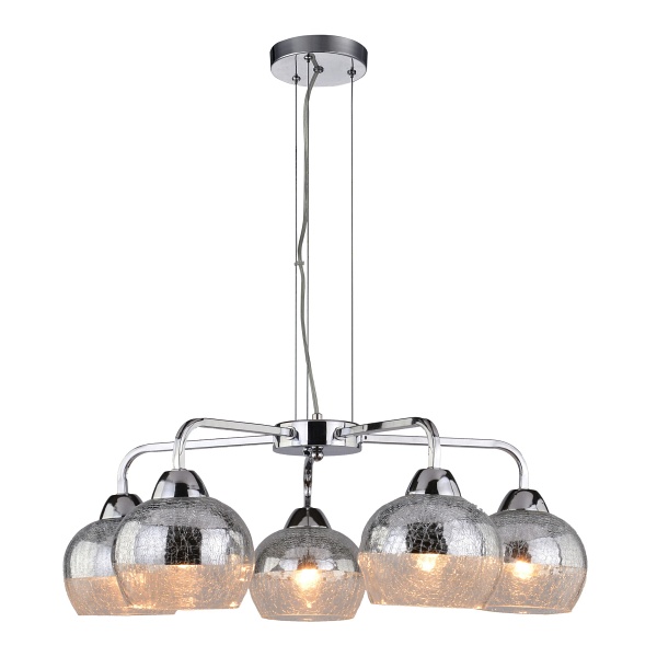Cromina Lampa Wisząca 5X60W E27 Chrom Candellux