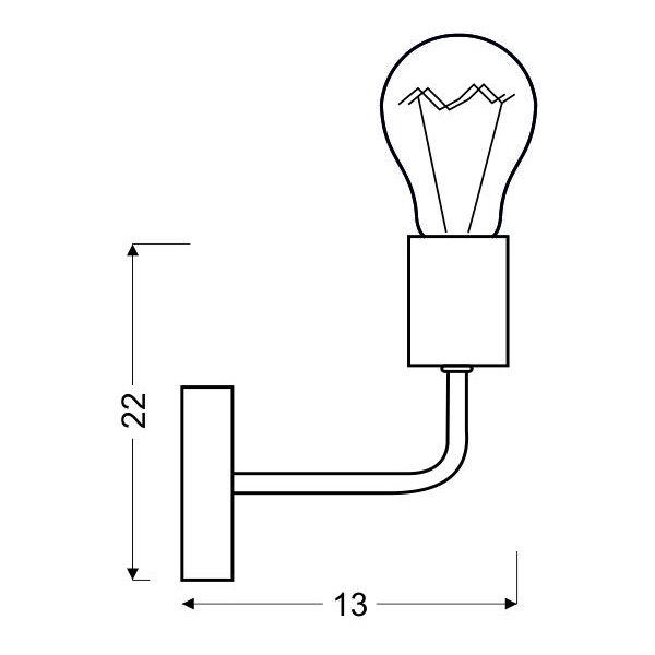 Spill Lampa Kinkiet 1X60W E27 Czarny Candellux