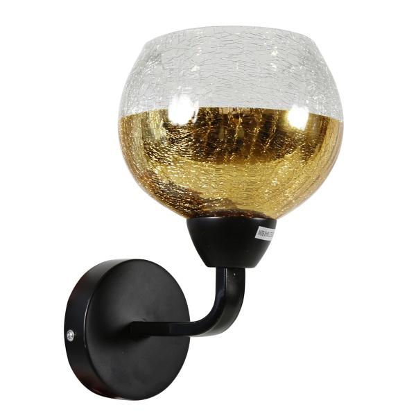 Cromina Gold Lampa Kinkiet 1X60W E27 Czarny Candellux