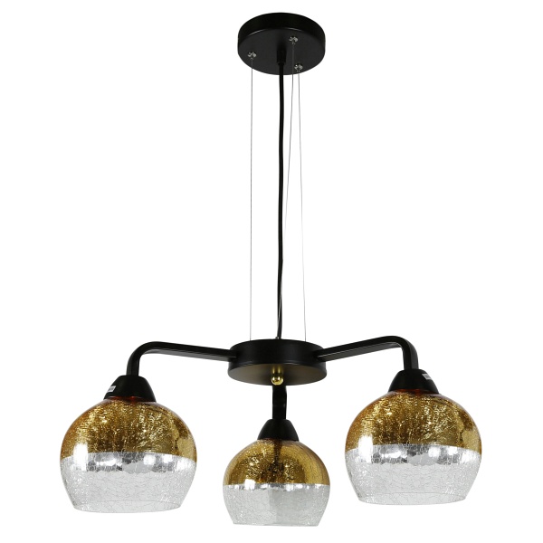 Cromina Gold Lampa Wisząca 3X60W E27 Czarny Candellux
