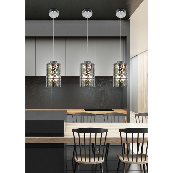 Nocturno Lampa Wisząca 12 1X40W E27 Chrom Candellux