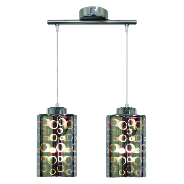 Nocturno Lampa Wisząca 2X40W E27 Chrom Candellux