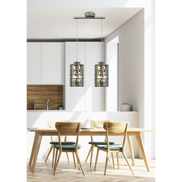 Nocturno Lampa Wisząca 2X40W E27 Chrom Candellux