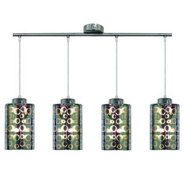 Nocturno Lampa Wisząca 4X40W E27 Chrom Candellux