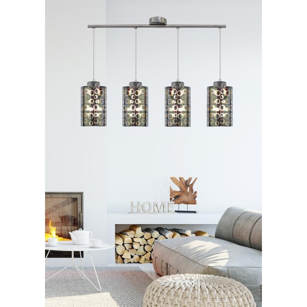 Nocturno Lampa Wisząca 4X40W E27 Chrom Candellux