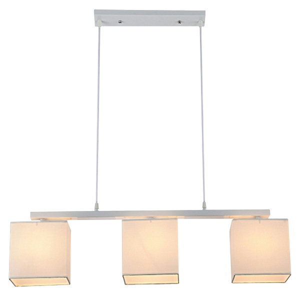 Boho Lampa Wisząca 3X40W E27 Biały Abaż. Beżowy Candellux