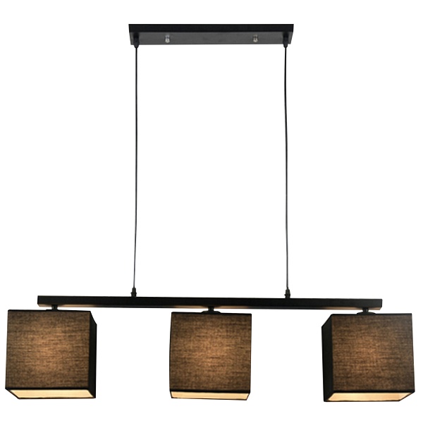 Boho Lampa Wisząca 3X40W E27 Czarny Candellux