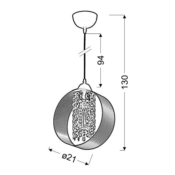 Andaro Zwis 21 1X40W E27 Kawowy Candellux