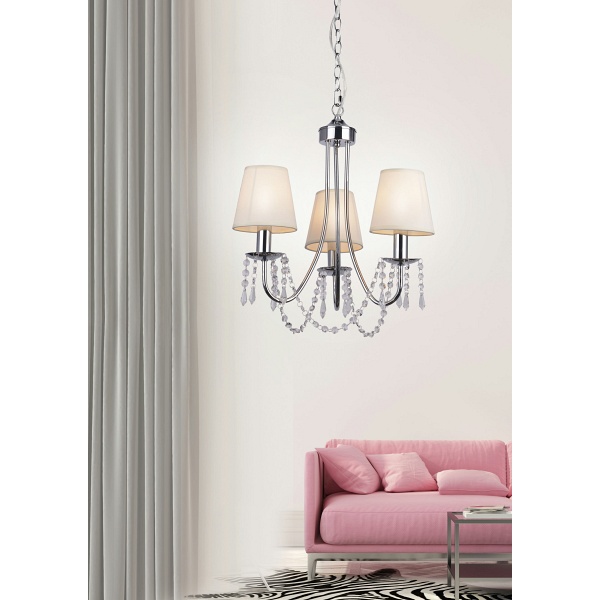 Ruti Lampa Wisząca 3X40W E14 Beżowy Candellux