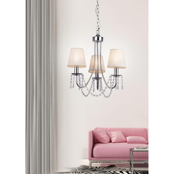 Ruti Lampa Wisząca 3X40W E14 Beżowy Candellux