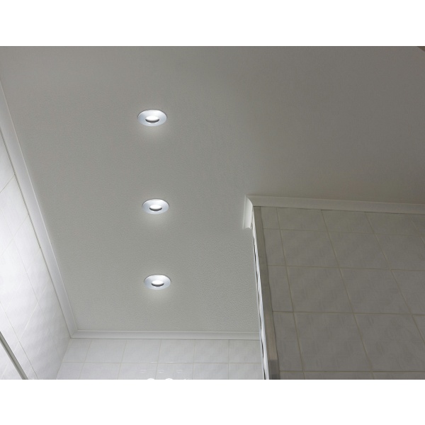 Sh-12 Ch Mr16 Chrom Oczko Sufitowe Lampa Sufitowaawa Hermetyczna Ip65 Odporna Na Wilgoć Candellux