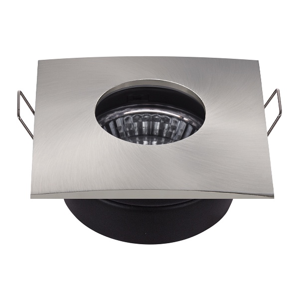 Sh-13 Sn Mr16 Satyna Nikiel Oczko Sufitowe Lampa Sufitowa Hermetyczna Ip65 Odporna Na Wilgoć Candellux